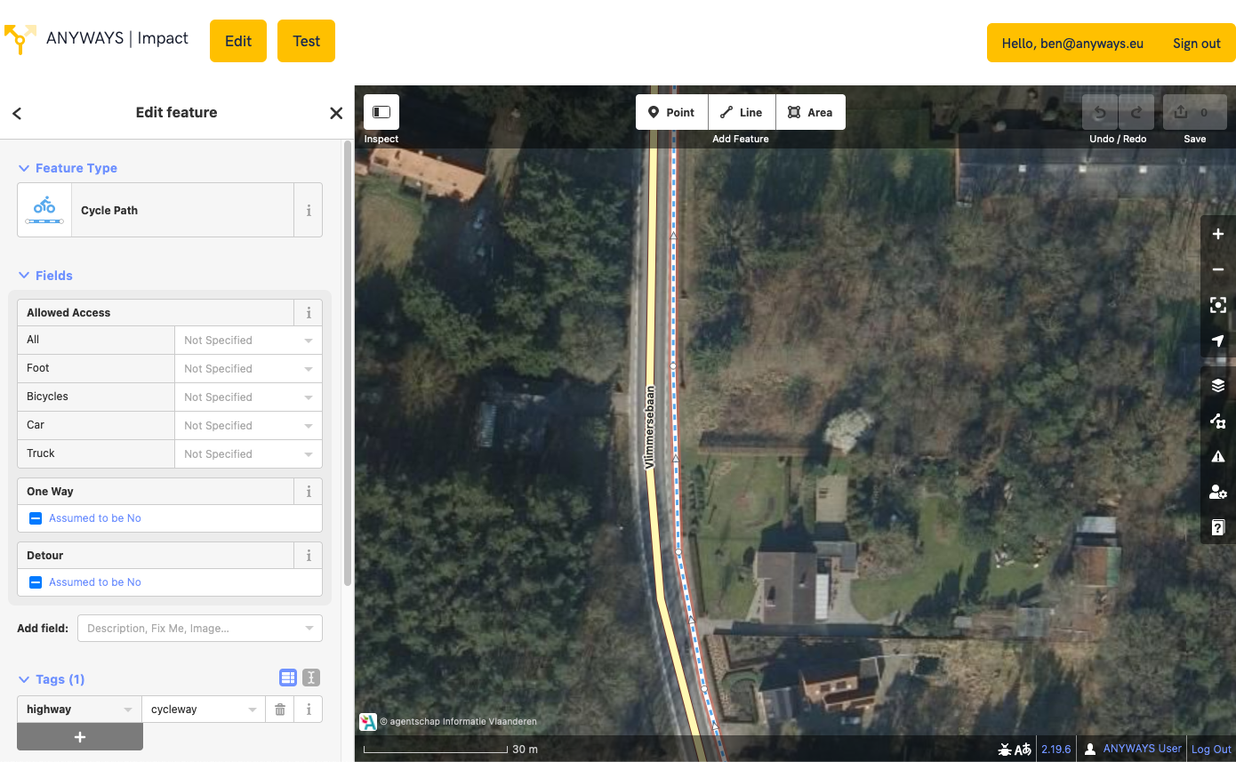 can i cycle on a footpath